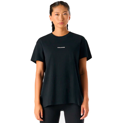 Polera Mujer Cool Down T-Shirt Negro Vulcano