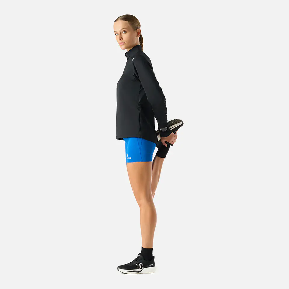 Polerón Mujer Built To Move 1/4 Zip Midlayer Negro Vulcano 4