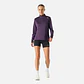 Polerón Mujer Built To Move 1/4 Zip Midlayer Morado Oscuro Vulcano - Miniatura 4