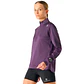 Polerón Mujer Built To Move 1/4 Zip Midlayer Morado Oscuro Vulcano - Miniatura 2