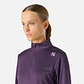 Polerón Mujer Built To Move 1/4 Zip Midlayer Morado Oscuro Vulcano - Miniatura 3