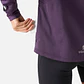 Polerón Mujer Built To Move 1/4 Zip Midlayer Morado Oscuro Vulcano - Miniatura 9