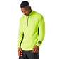 Polerón Hombre Tempo 1/4 Zip Midlayer Verde Lima Vulcano - Miniatura 2