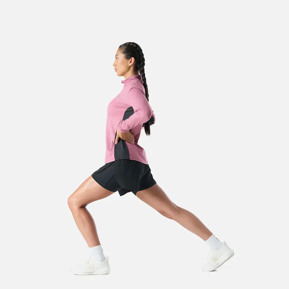 Polerón Mujer Tempo 1/4 Zip Midlayer Rosado Vulcano 7