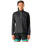 Polerón Mujer Tempo 1/4 Zip Midlayer Negro Vulcano - Miniatura 1