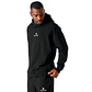 Polerón Hombre Cool Down Sweatshirt Hoody Negro Vulcano - Miniatura 2