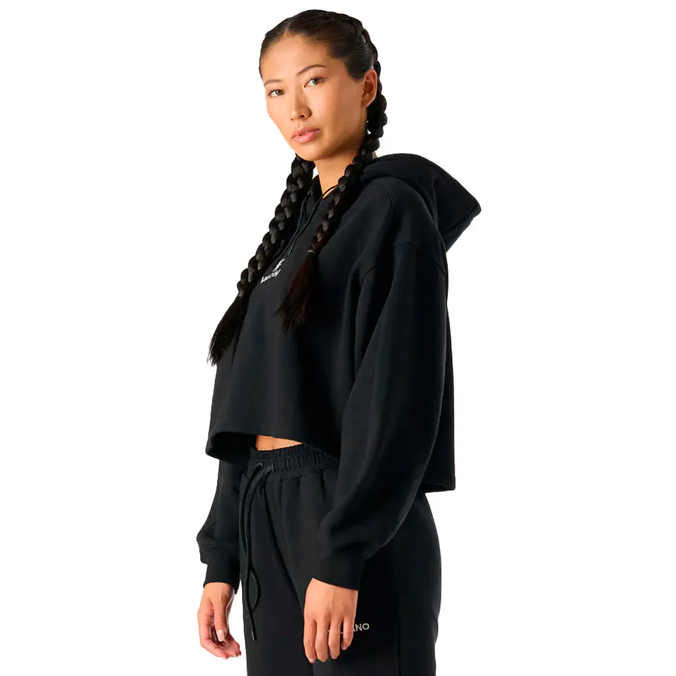 Polerón Mujer Cool Down Sweatshirt Hoody Negro Vulcano 2