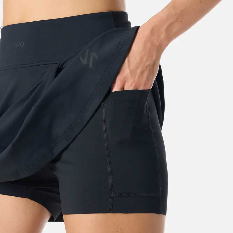 Falda Mujer Tempo Skirt Negro Vulcano 7