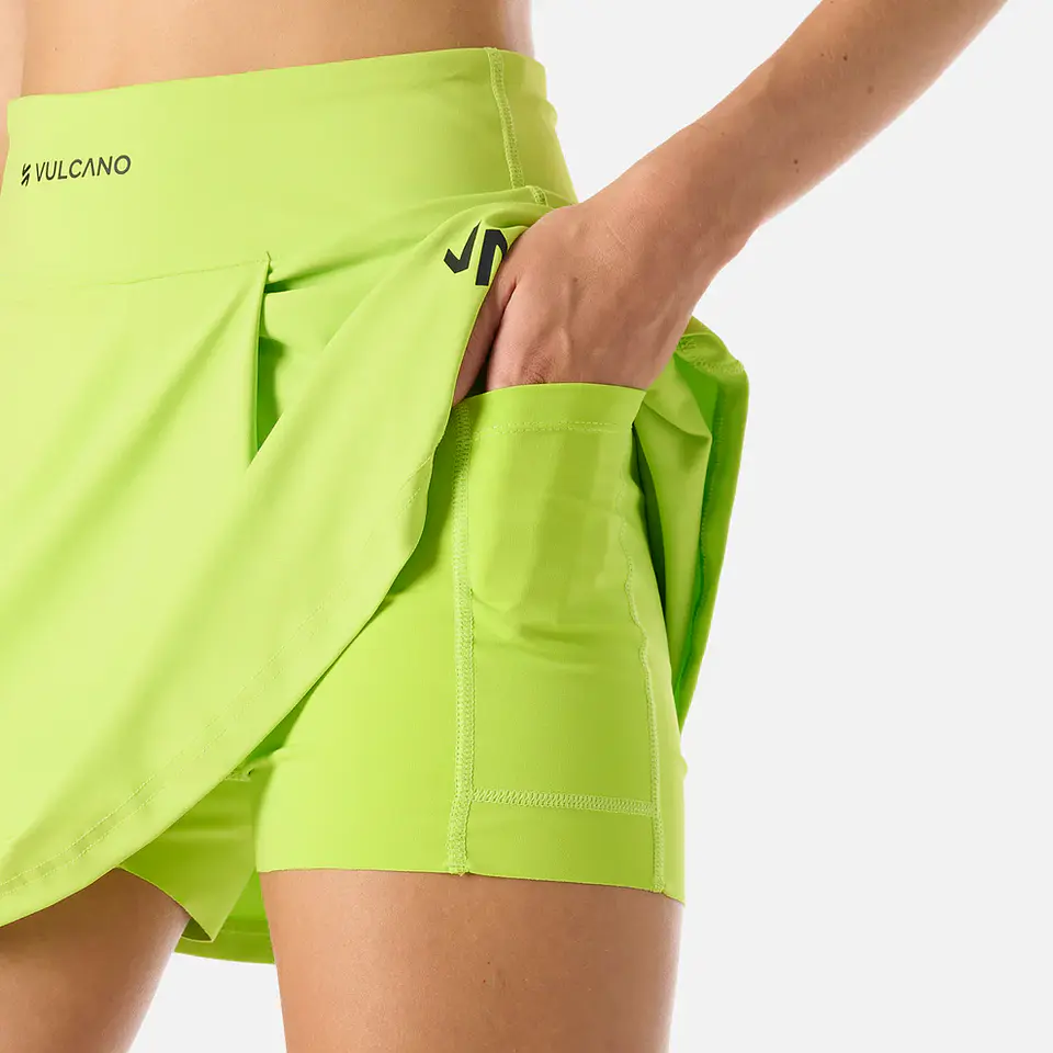 Falda Mujer Tempo Skirt Verde Lima Vulcano 7