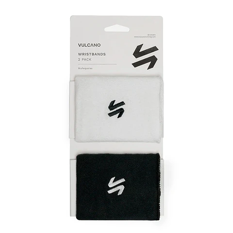 Muñequeras Vulcano Wristbands Pack Negro / Blanco Vulcano
