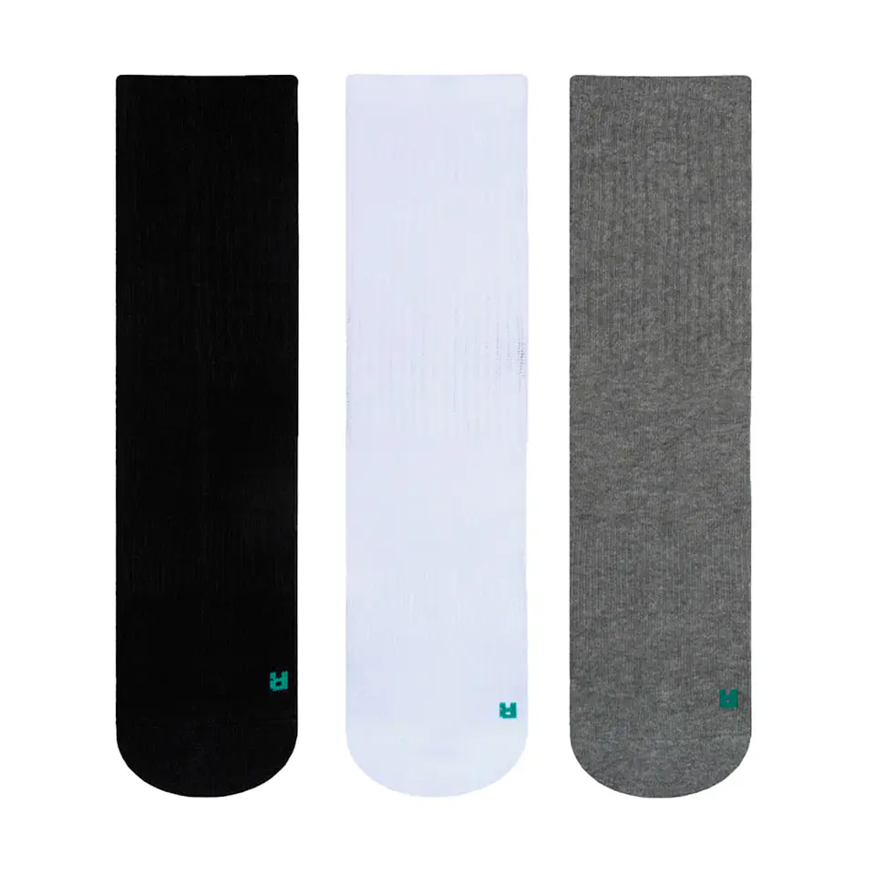 Calcetines Vulcano Essentials Pack Long Negro / Gris / Blanco Vulcano 1
