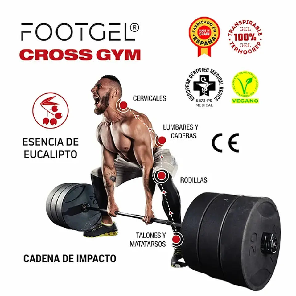 Plantilla Footgel ﻿Cross Gym 3