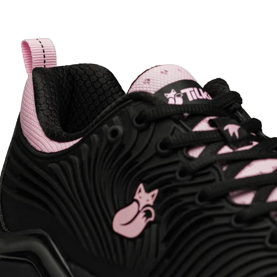 Zapatilla Tilki Ortak Tilki Lehinde Negro Rosado M25W 7
