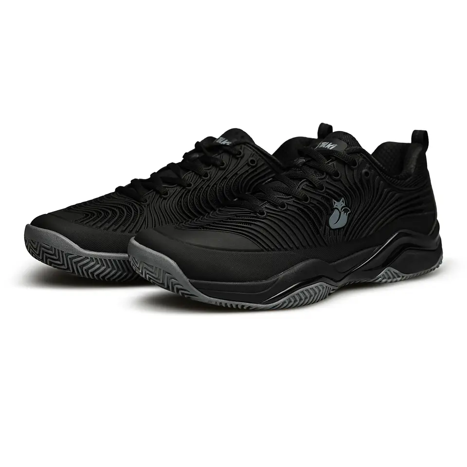 Zapatilla Tilki Ortak Tilki Negro Gris 2