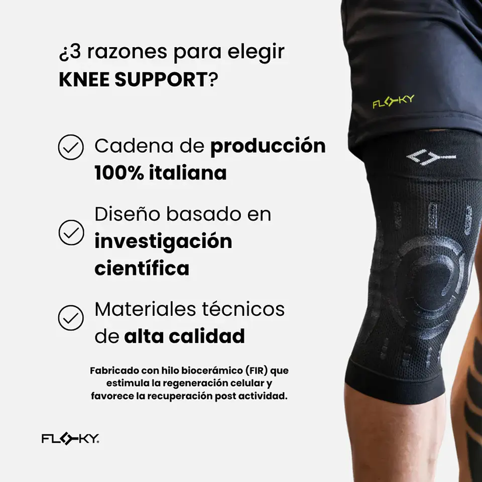 Floky Rodillera Knee Support Black 6