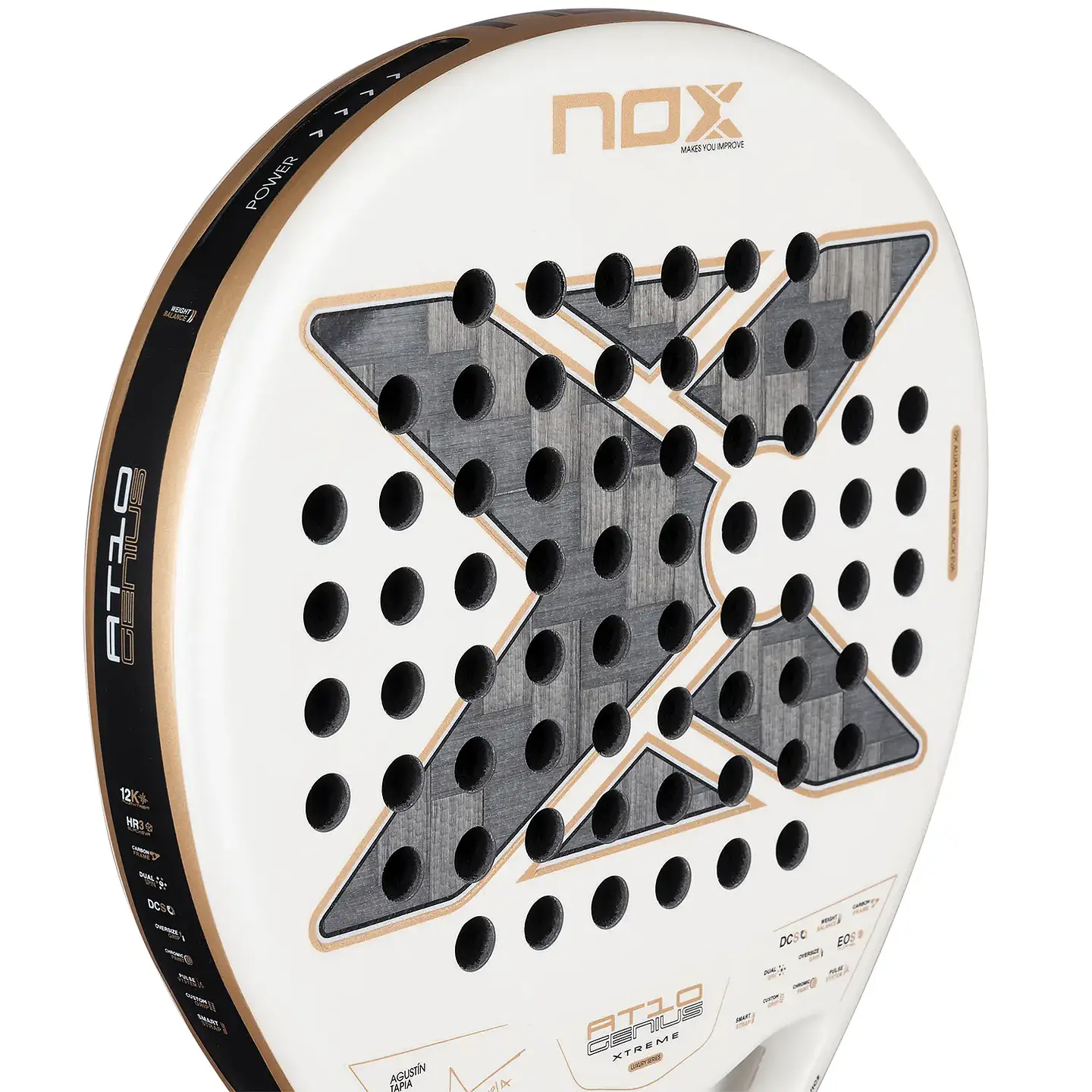 Pala de pádel Nox AT10 Genius 12k Alum Xtrem by Agustin Tapia 2026 4