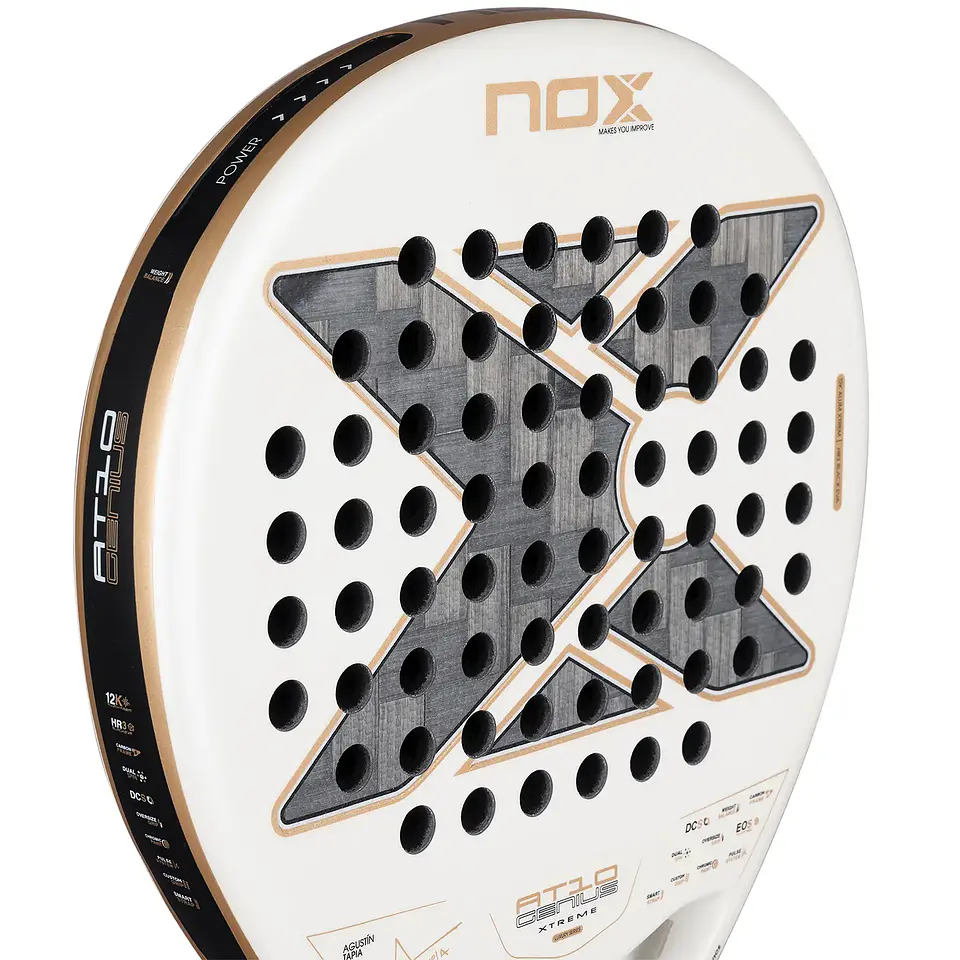 Pala de pádel Nox AT10 Genius 12k Alum Xtrem by Agustin Tapia 2026 4