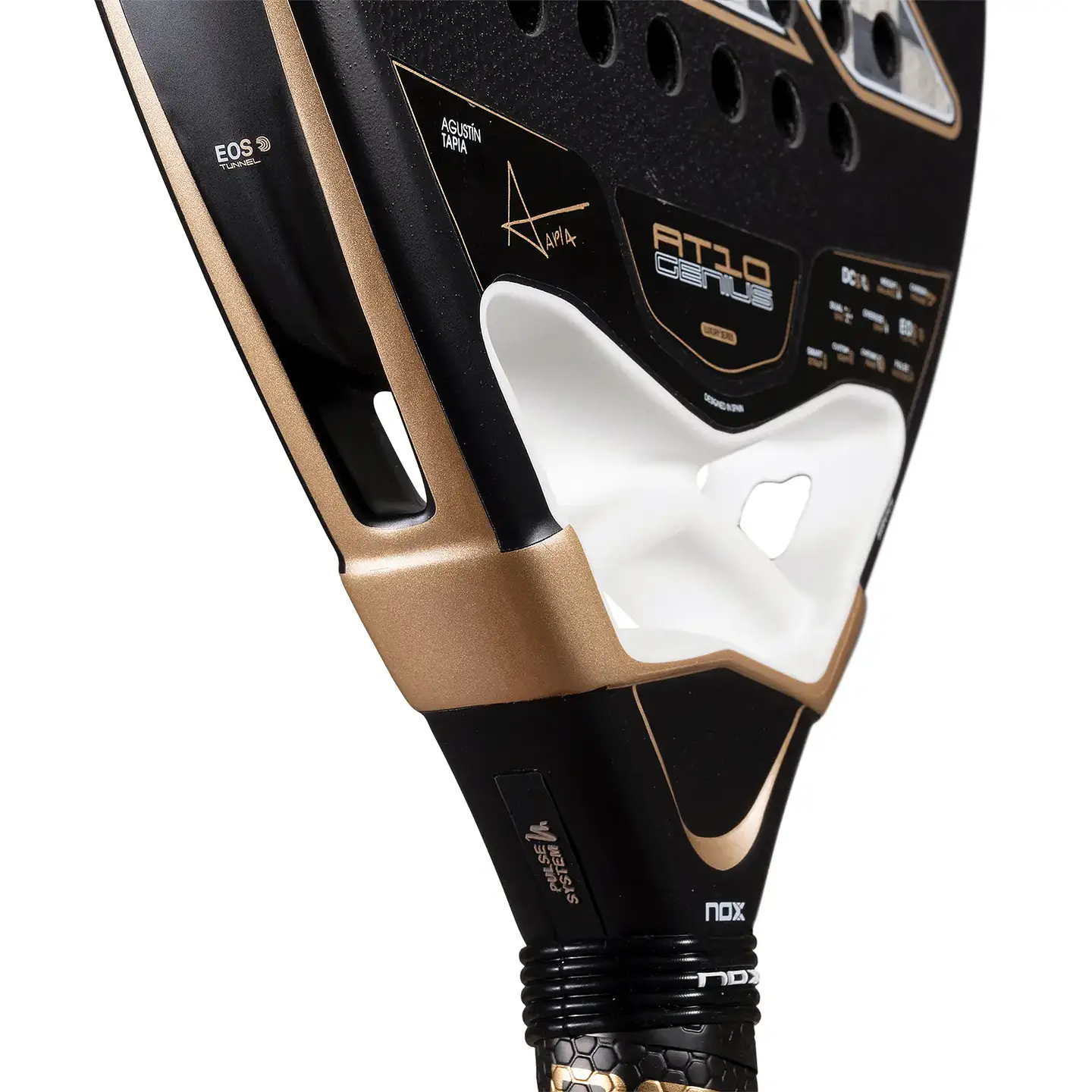 Pala de pádel Nox AT10 Luxury Genius 18k Alum by Agustin Tapia 2026 6