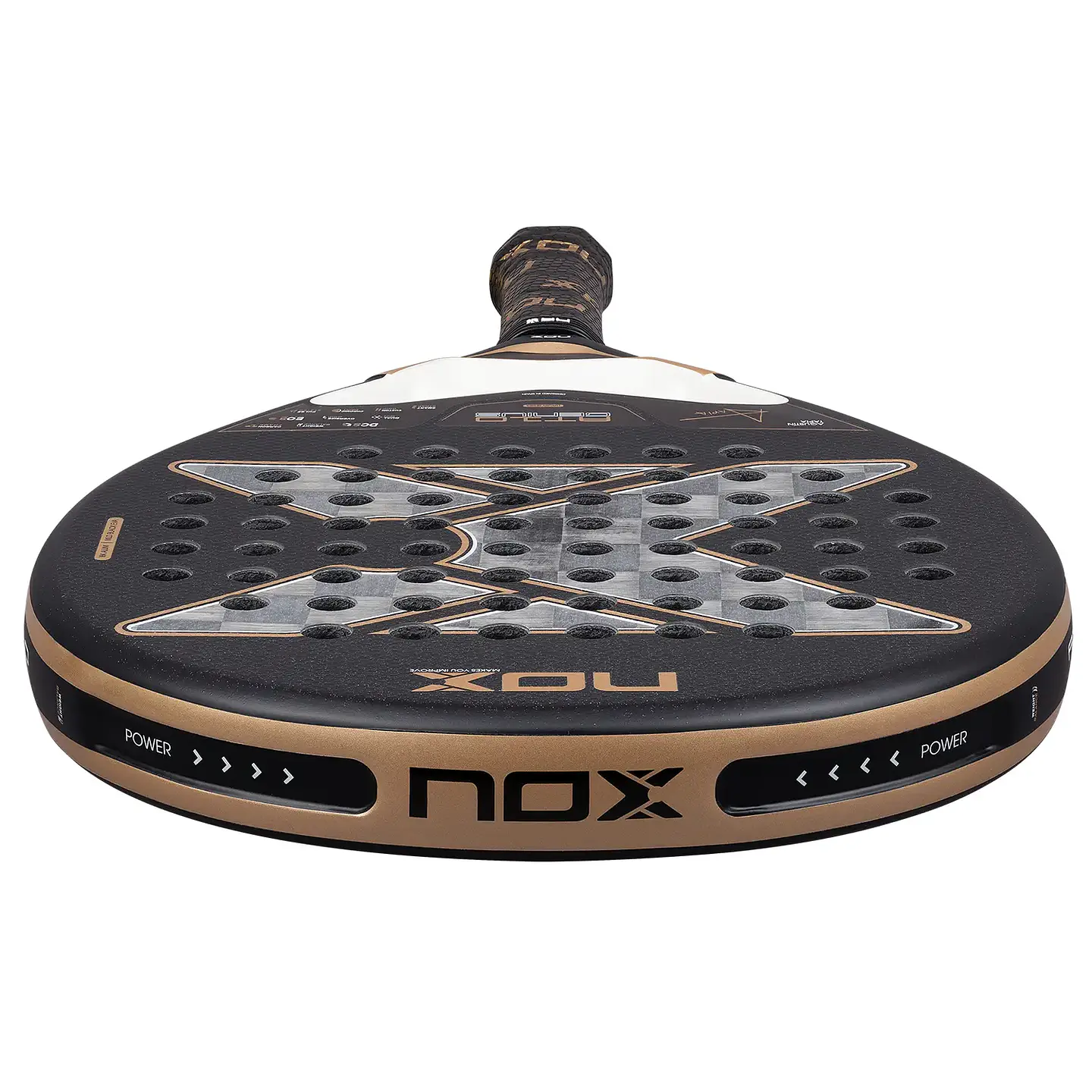 Pala de pádel Nox AT10 Luxury Genius 18k Alum by Agustin Tapia 2026 7