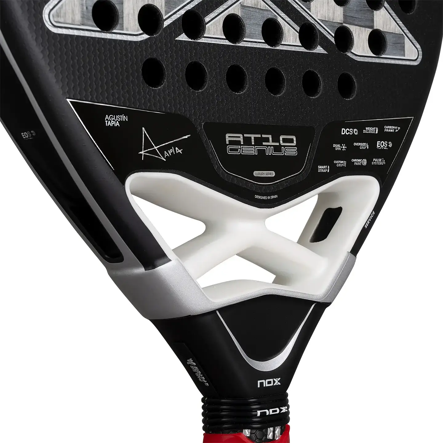Pala de pádel Nox AT10 Luxury Genius Attack 18k Alum by Agustin Tapia 2026 5