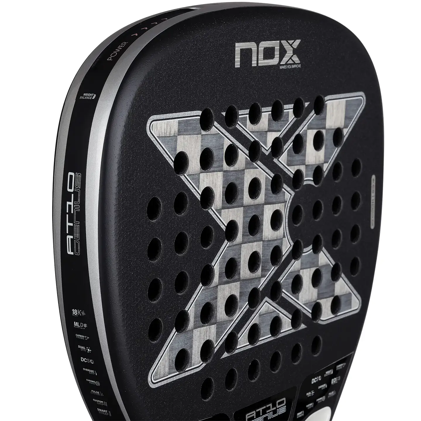 Pala de pádel Nox AT10 Luxury Genius Attack 18k Alum by Agustin Tapia 2026 3