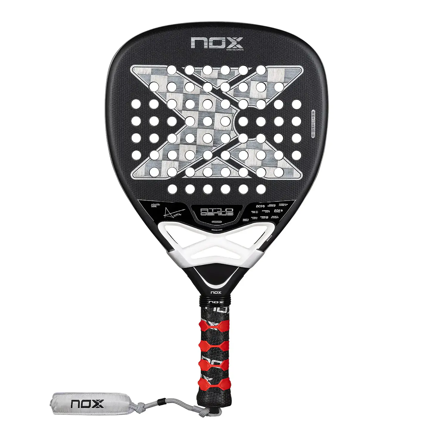 Pala de pádel Nox AT10 Luxury Genius Attack 18k Alum by Agustin Tapia 2026 12