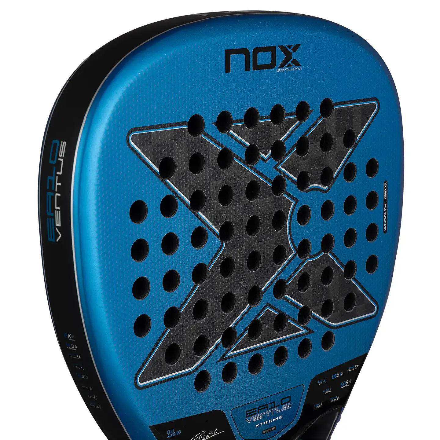 Pala de pádel Nox EA10 Ventus Attack 12k Xtreme by Edu Alonso 2026 5