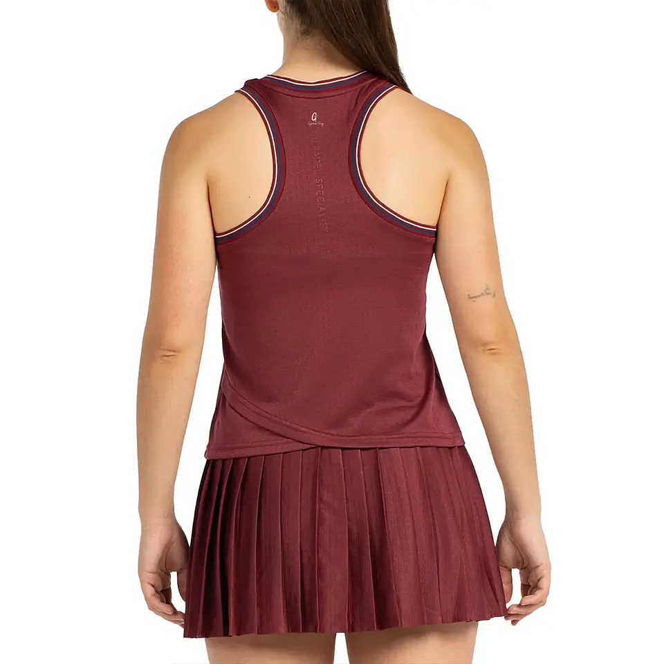 Bullpadel Camiseta Gemma Triay Aza Vino Burdeos 3