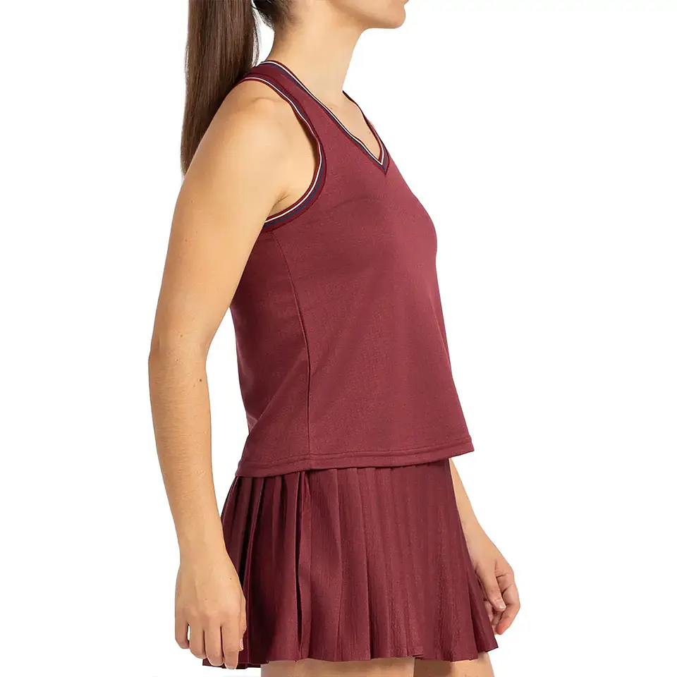 Bullpadel Camiseta Gemma Triay Aza Vino Burdeos 4