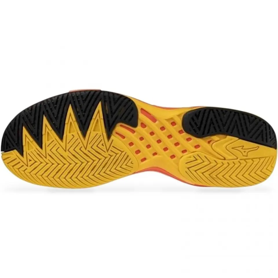 Zapatilla Mizuno Wave Exceed Tour 6 Clay Blanco Coral Amarillo 2