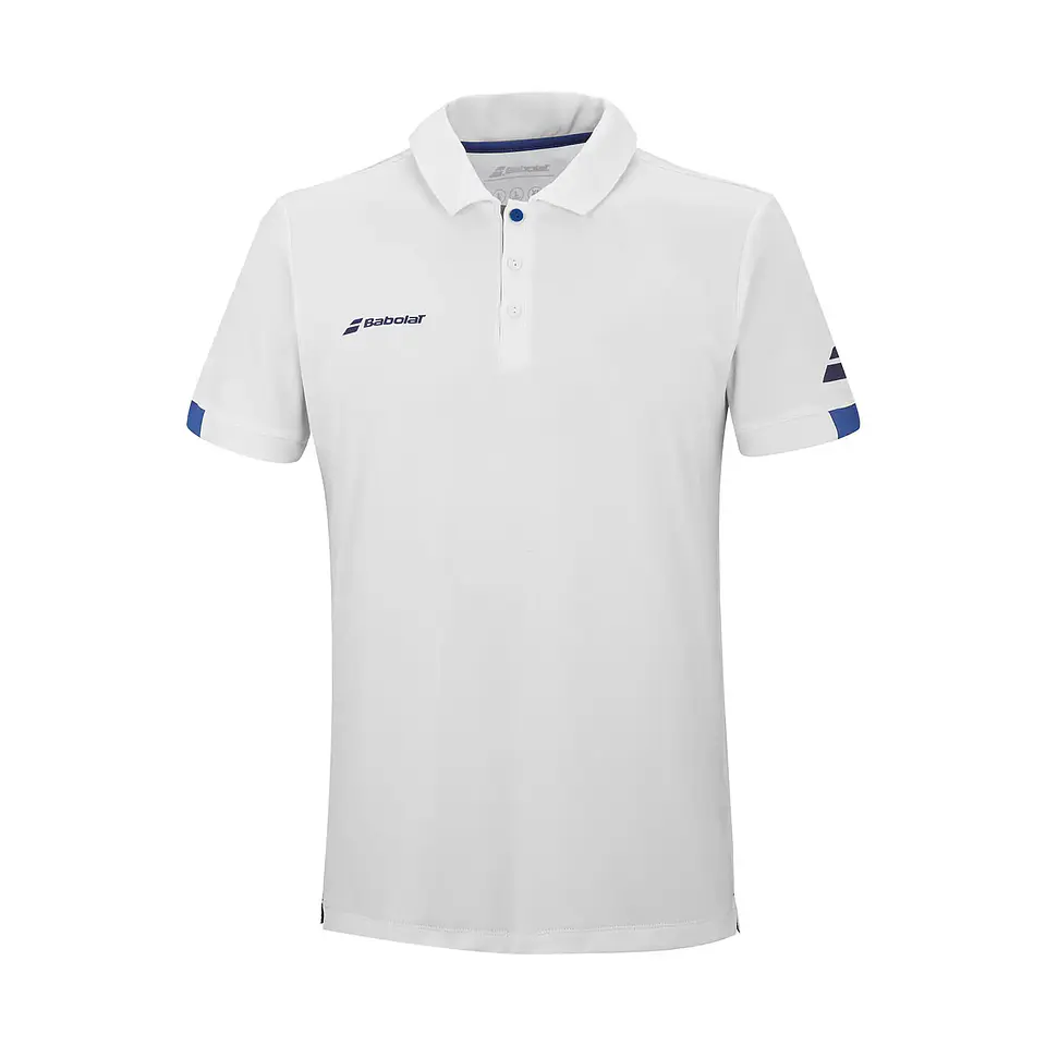 Polera Babolat Play Polo Blanco 1