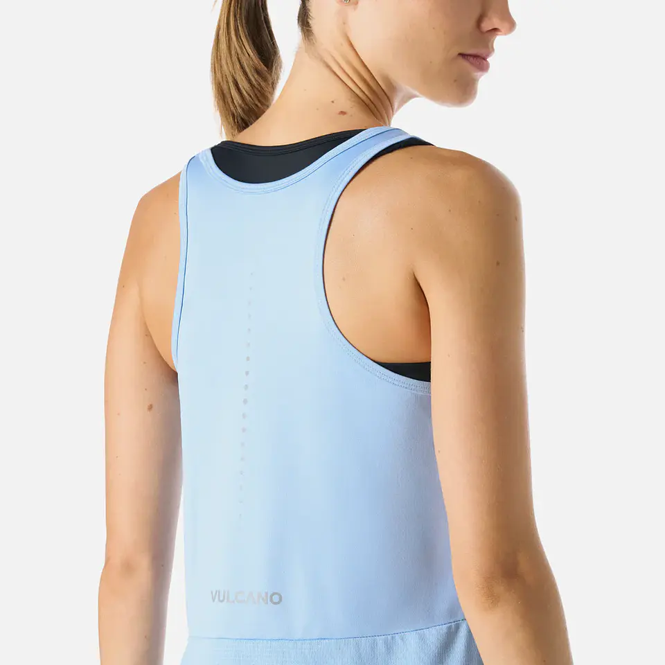 Vulcano Built to move Tank Top Celeste 6