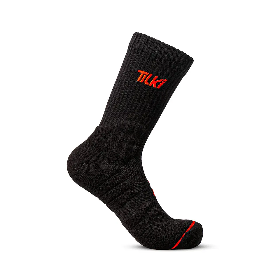 Calcetín Crew D2 Tilki Lehinde Black Orange M24W  1