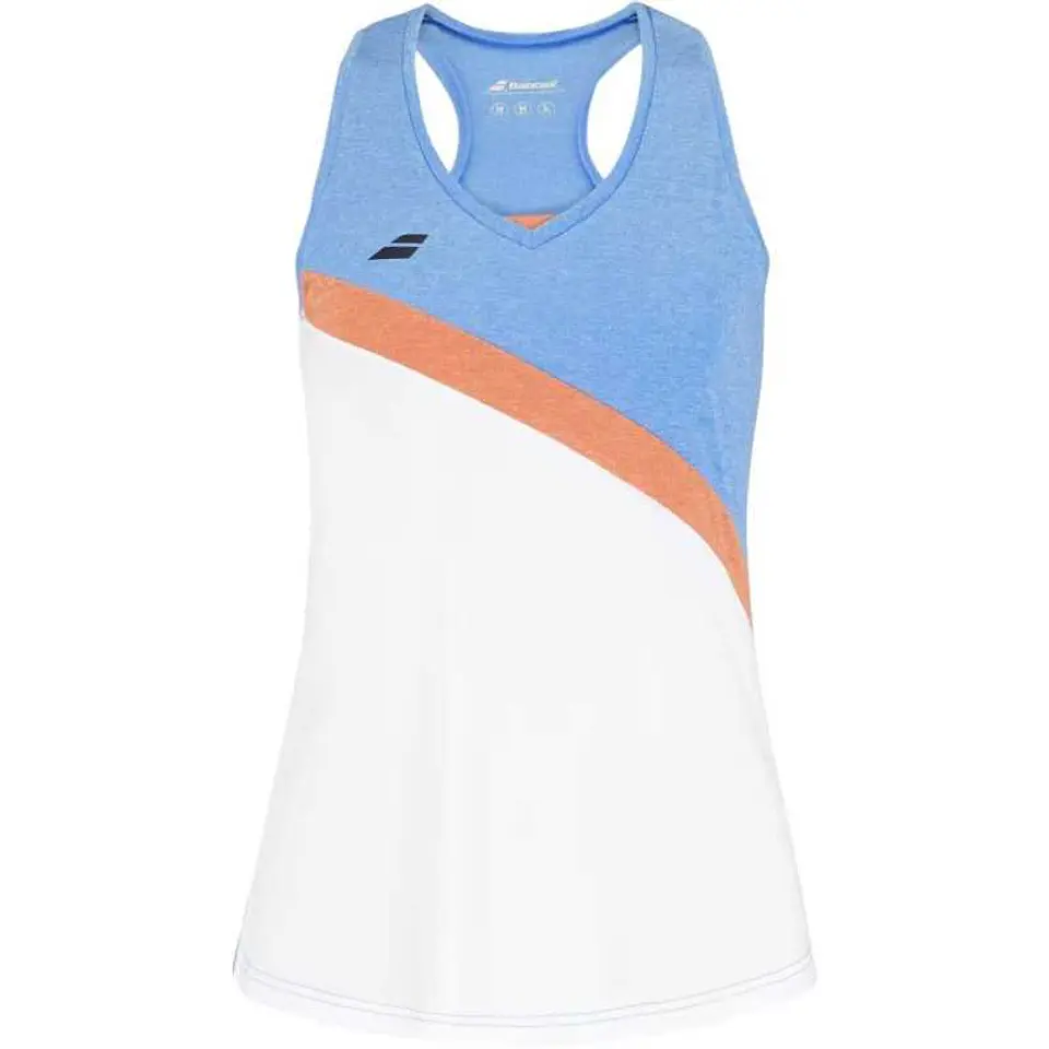 Babolat Polera Play Mujer Tank Top Blanco Azul 1