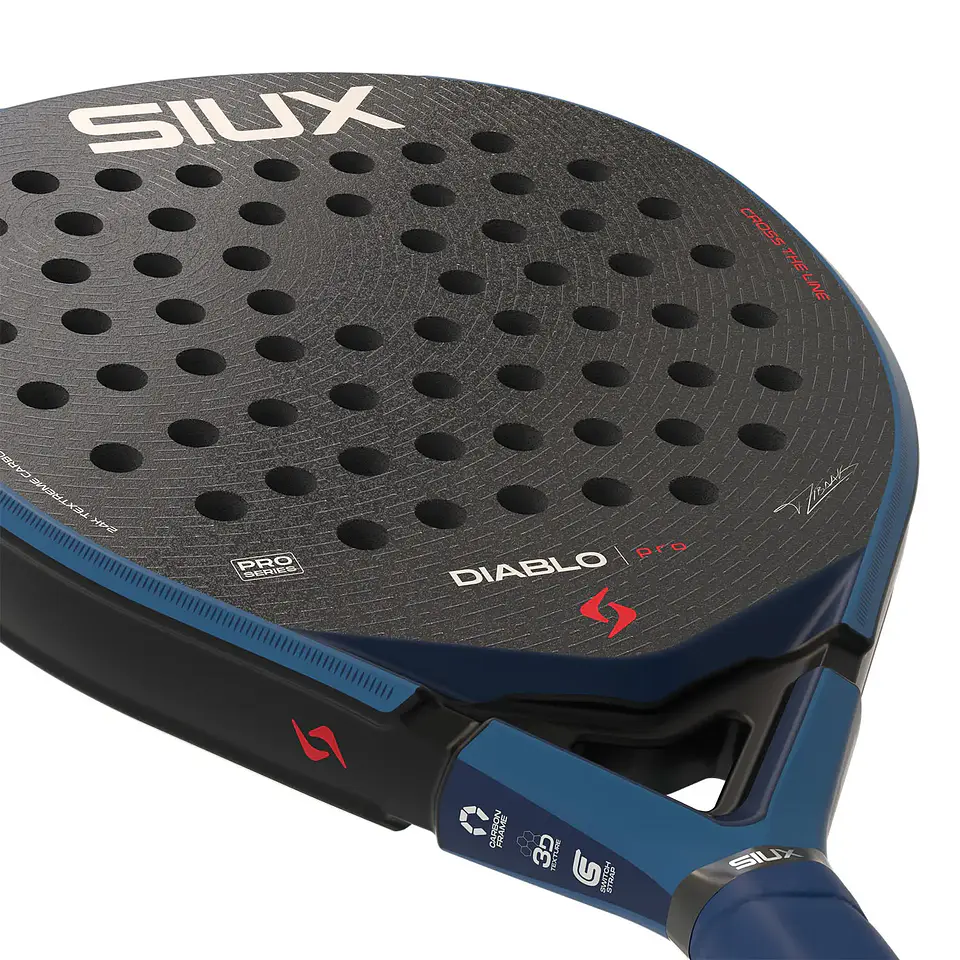 Pala de pádel Siux Diablo Pro Royal Blue 2026 6