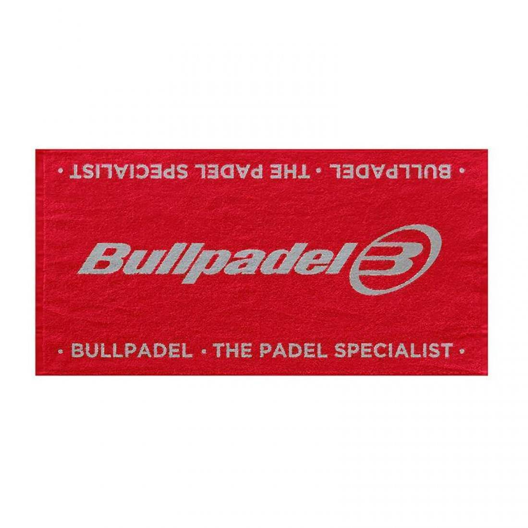Toalla Bullpadel Roja 100x50 Rojo