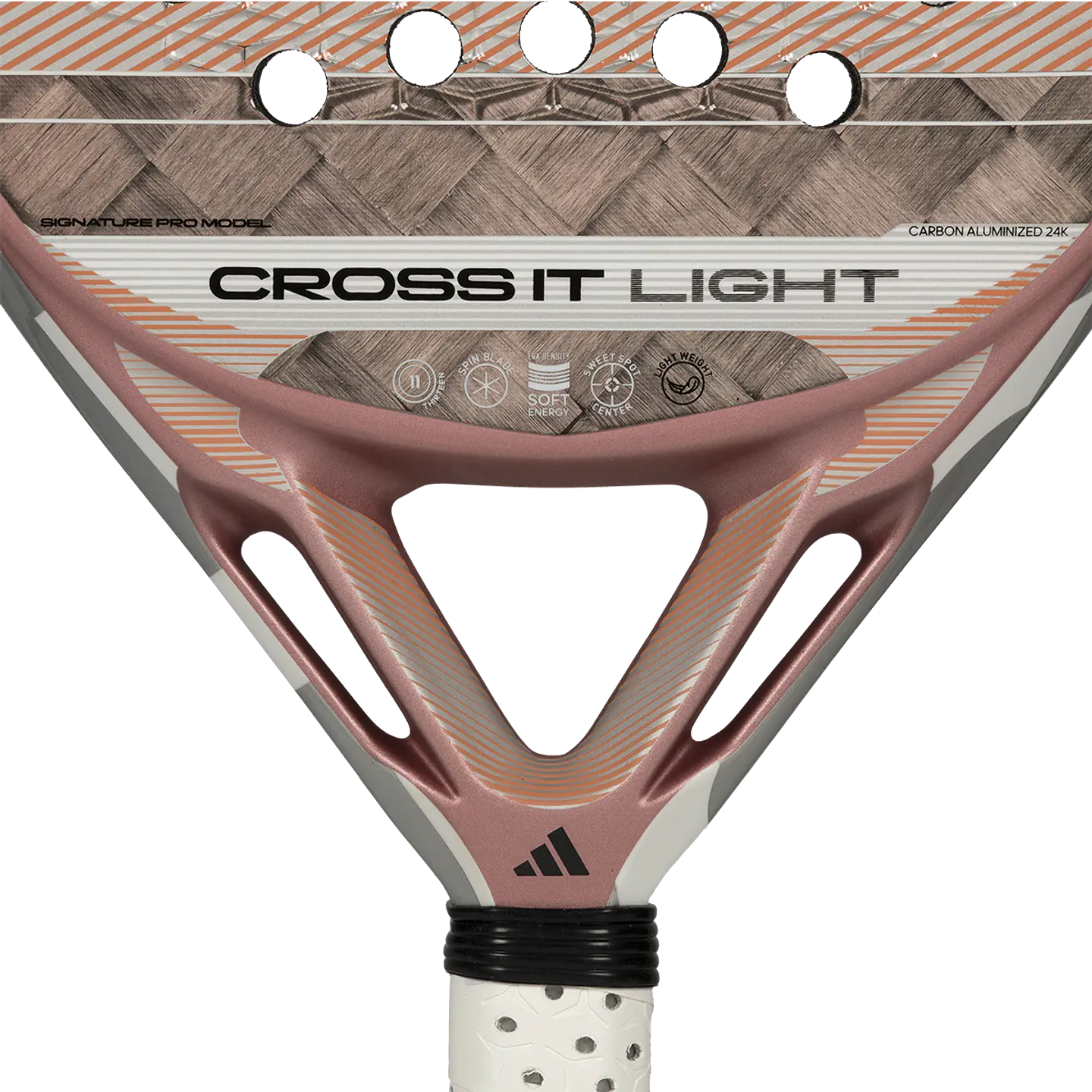 Pala de pádel Adidas Cross It Light 3.5 Pink Silver Martita Ortega 2026 9