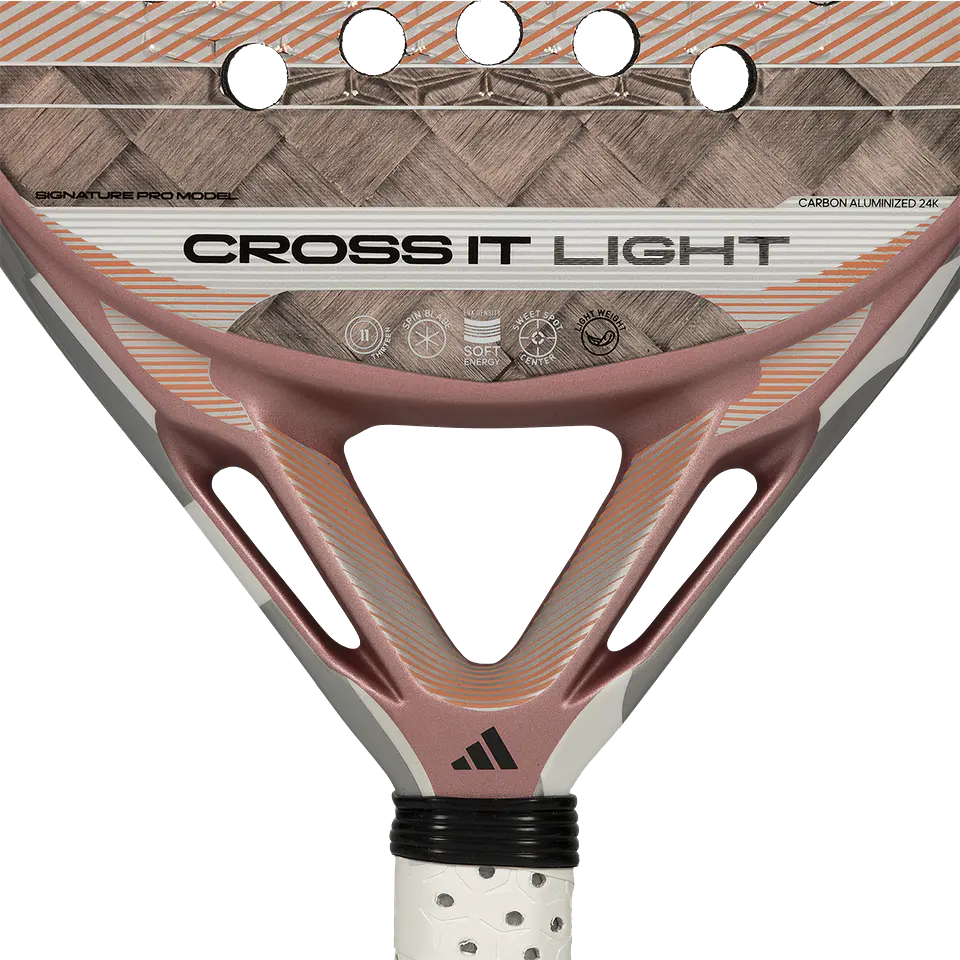 Pala de pádel Adidas Cross It Light 3.5 Pink Silver Martita Ortega 2026 9