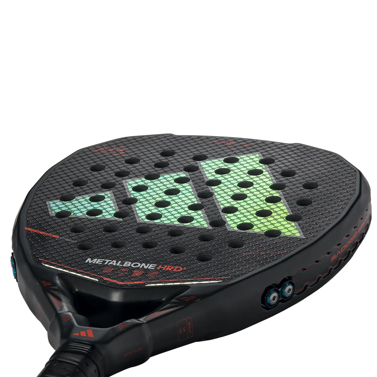 Pala de pádel Adidas Metalbone HRD+ 3.5 Black Red 2026 8