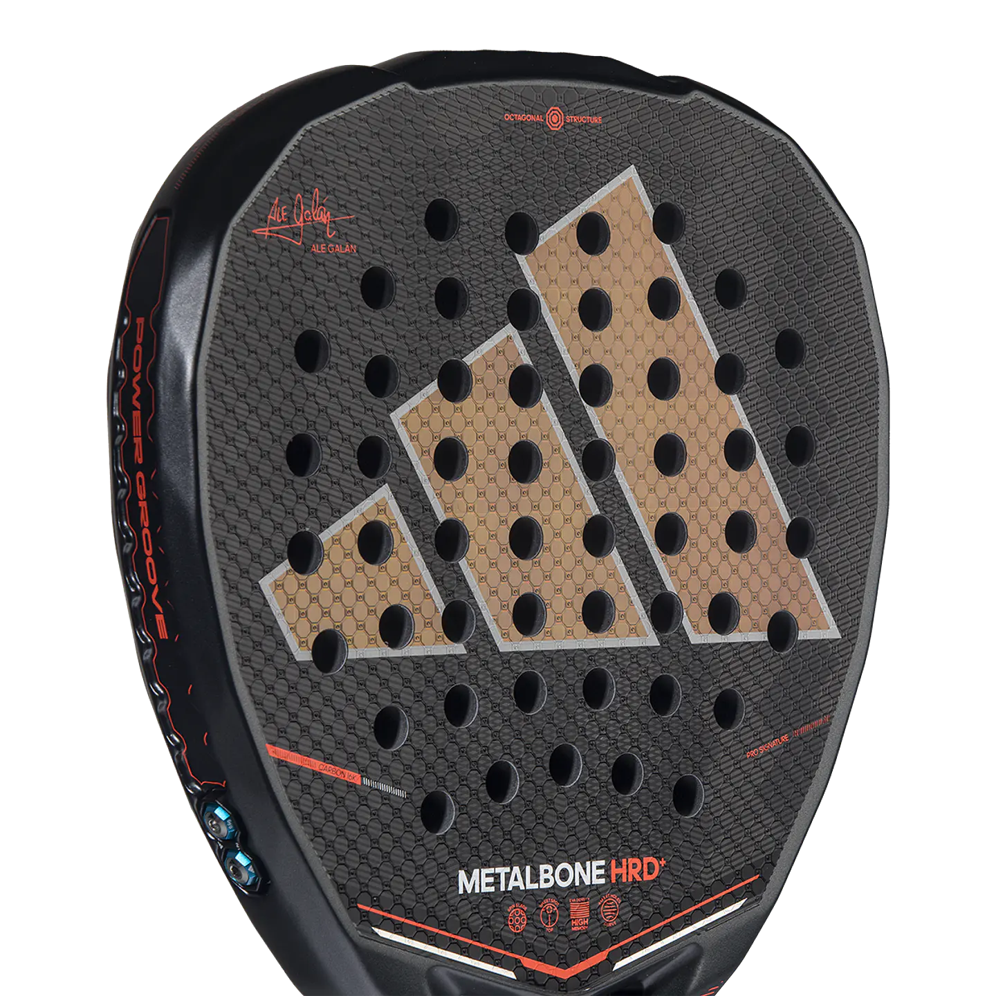Pala de pádel Adidas Metalbone HRD+ 3.5 Black Red 2026 10