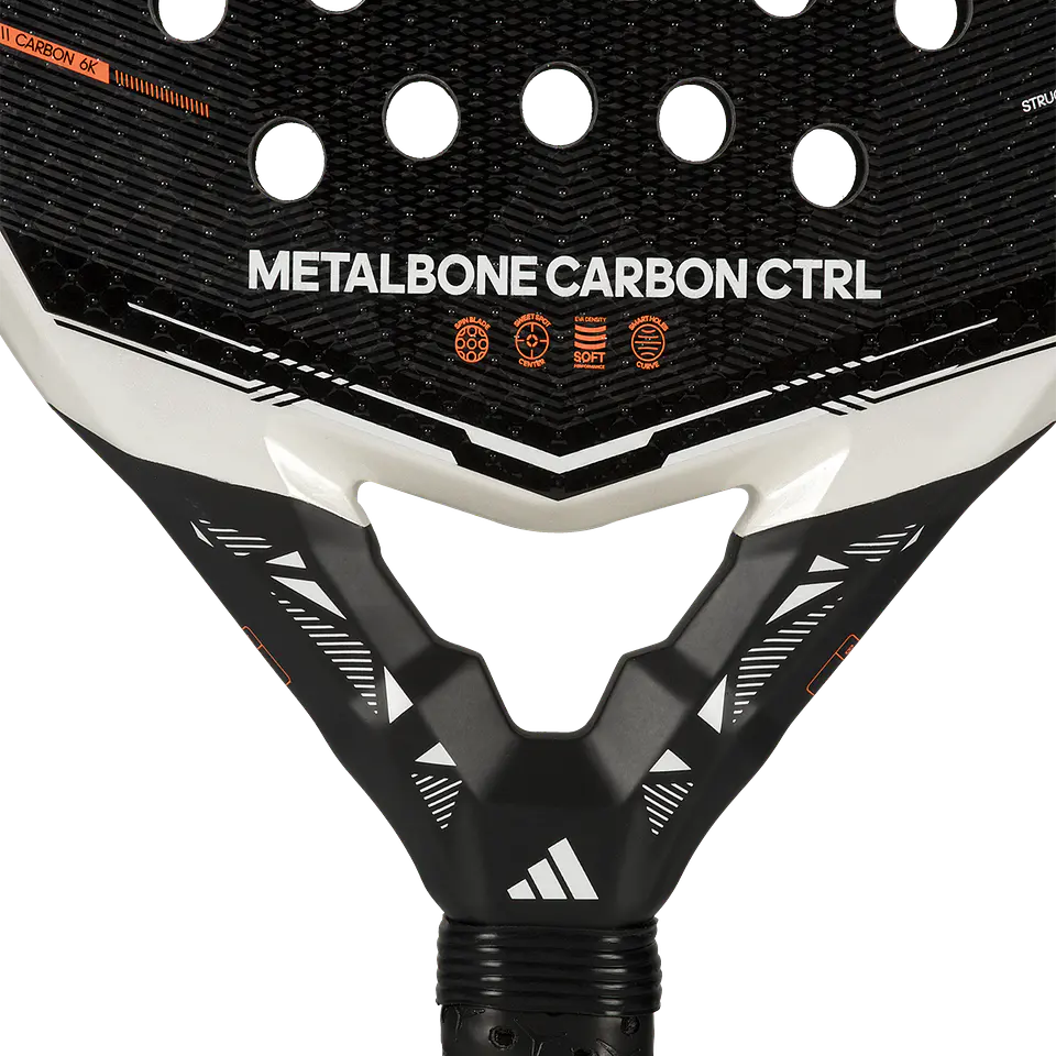 Pala de pádel Adidas Metalbone Carbon CTRL 3.5 White Black 2026 7