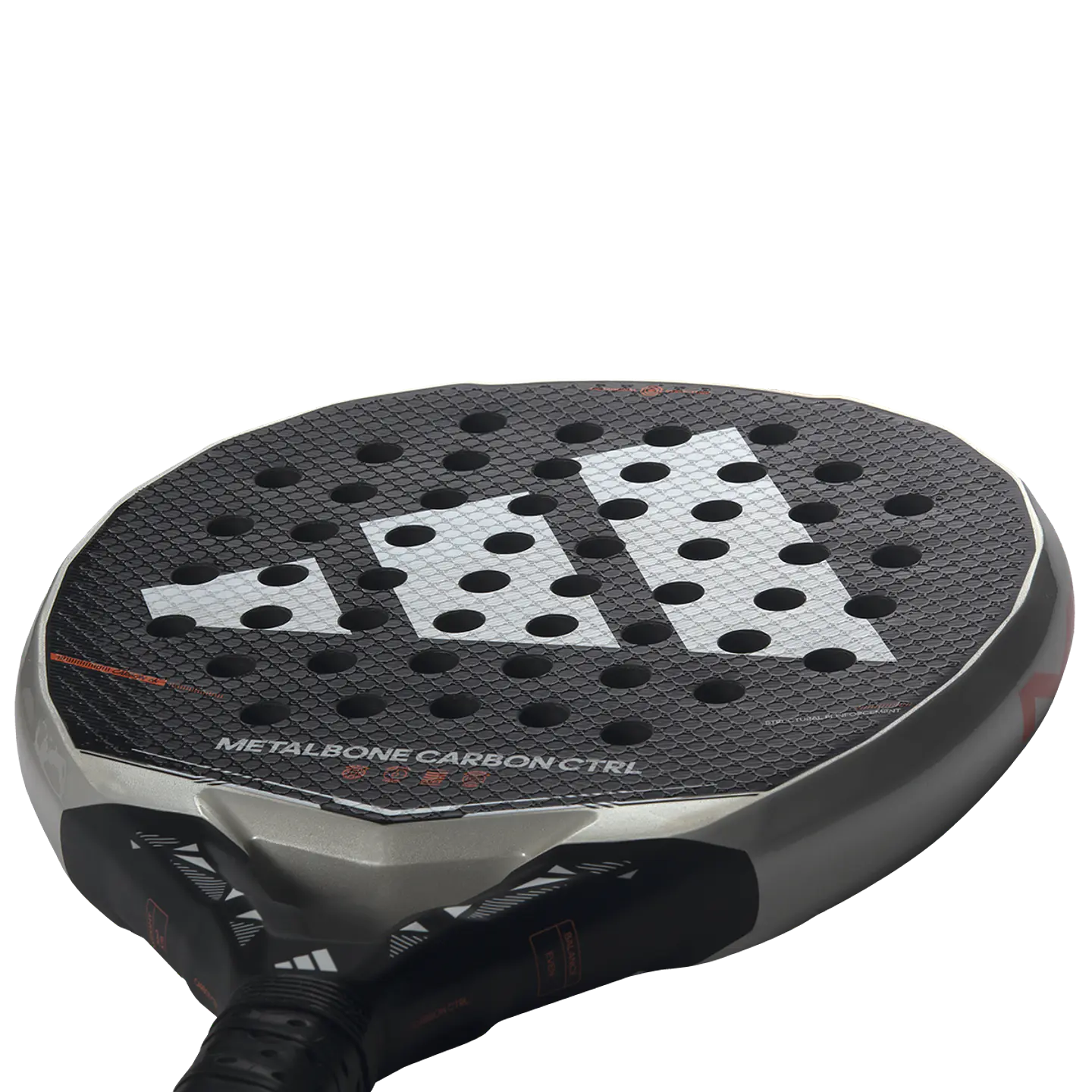 Pala de pádel Adidas Metalbone Carbon CTRL 3.5 White Black 2026 8