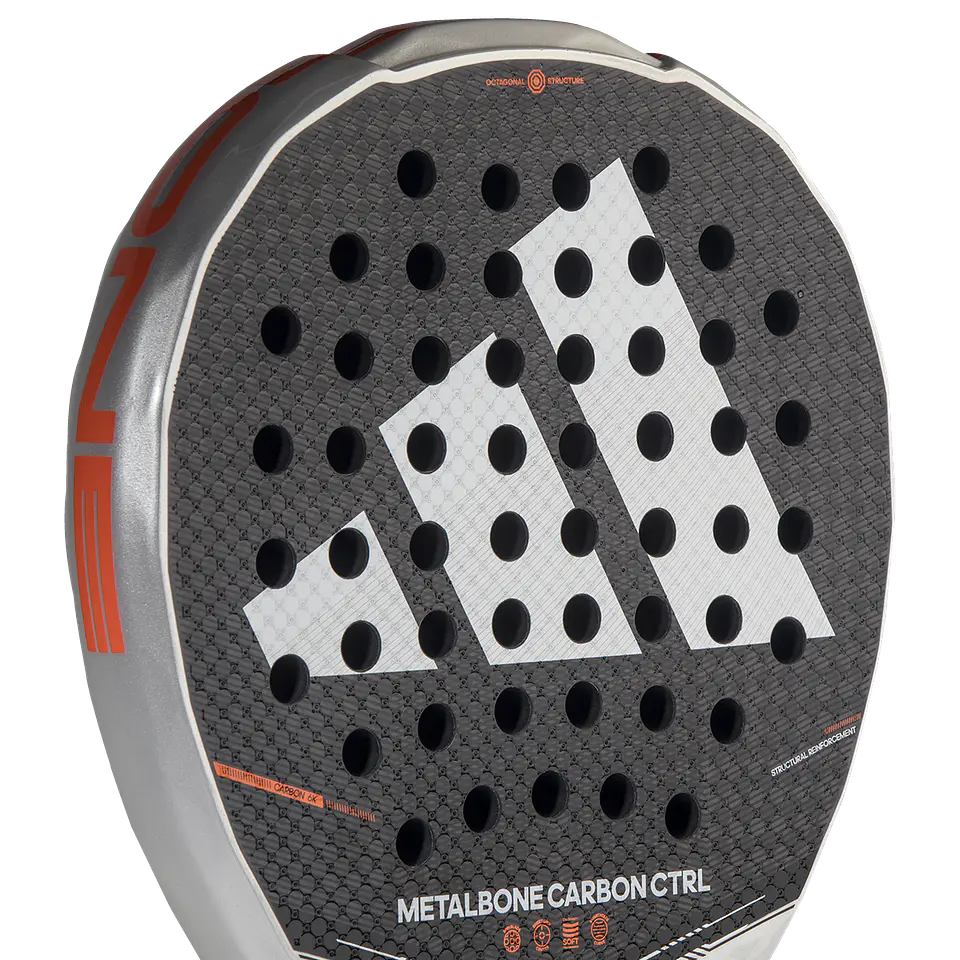 Pala de pádel Adidas Metalbone Carbon CTRL 3.5 White Black 2026 9