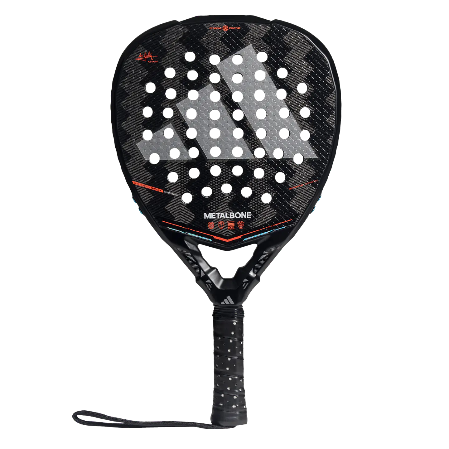 Pala de pádel Adidas Metalbone 3.5 Black Red Ale Galan 2026 1