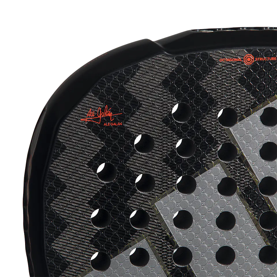 Pala de pádel Adidas Metalbone 3.5 Black Red Ale Galan 2026 6