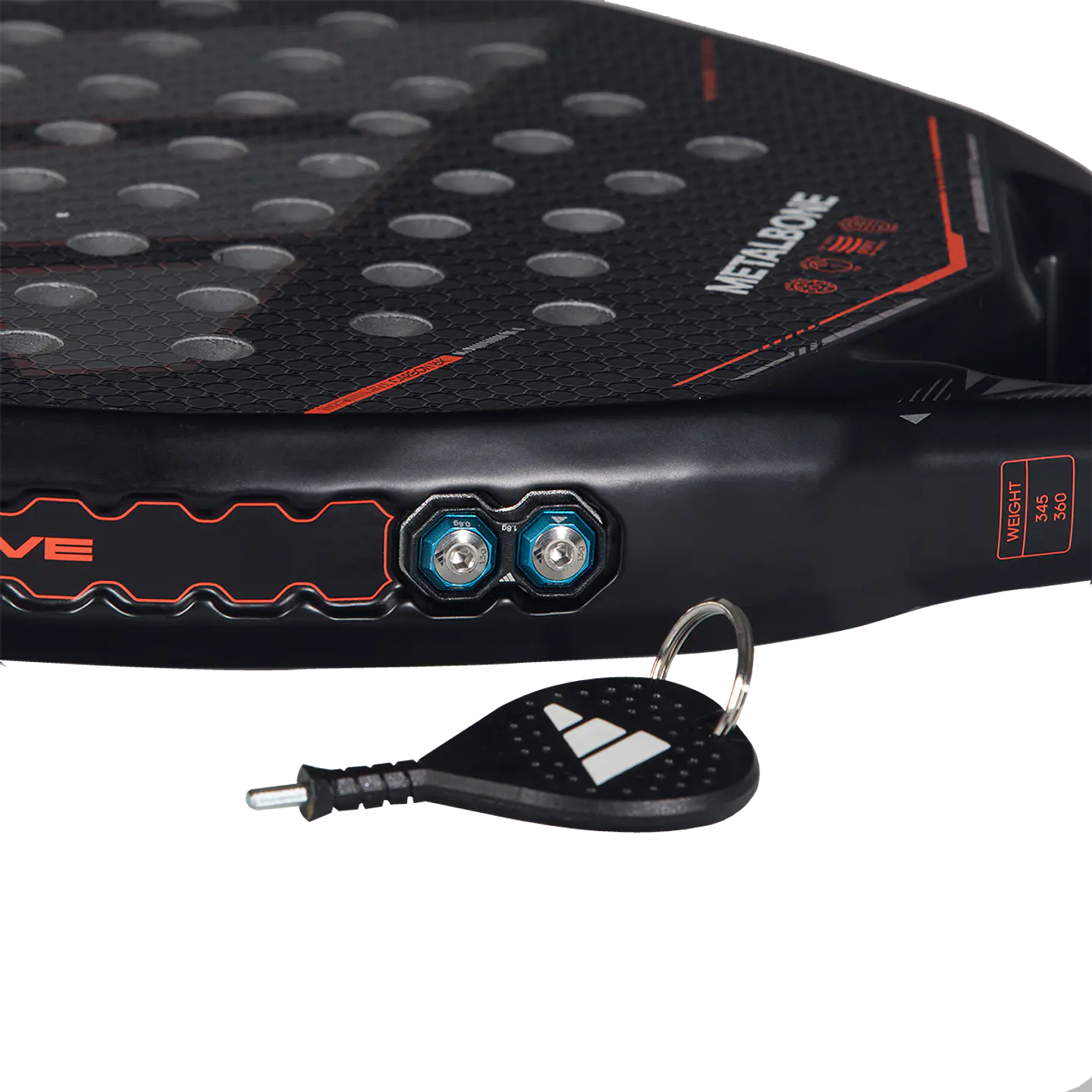 Pala de pádel Adidas Metalbone 3.5 Black Red Ale Galan 2026 7