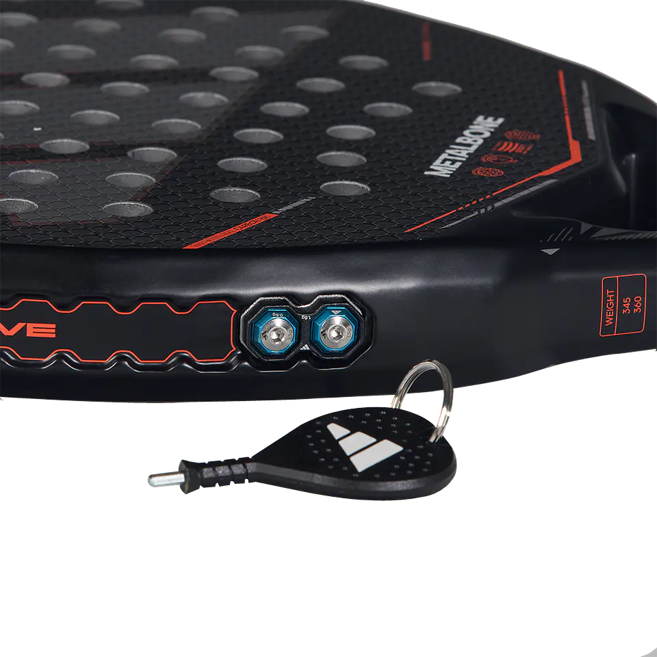 Pala de pádel Adidas Metalbone 3.5 Black Red Ale Galan 2026 7