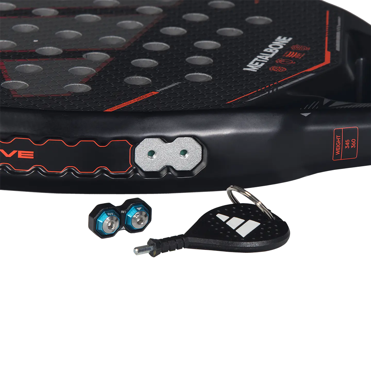 Pala de pádel Adidas Metalbone 3.5 Black Red Ale Galan 2026 12