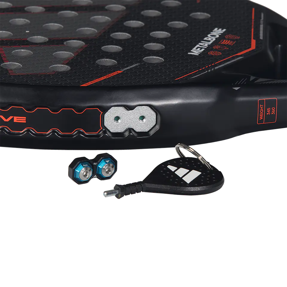 Pala de pádel Adidas Metalbone 3.5 Black Red Ale Galan 2026 12