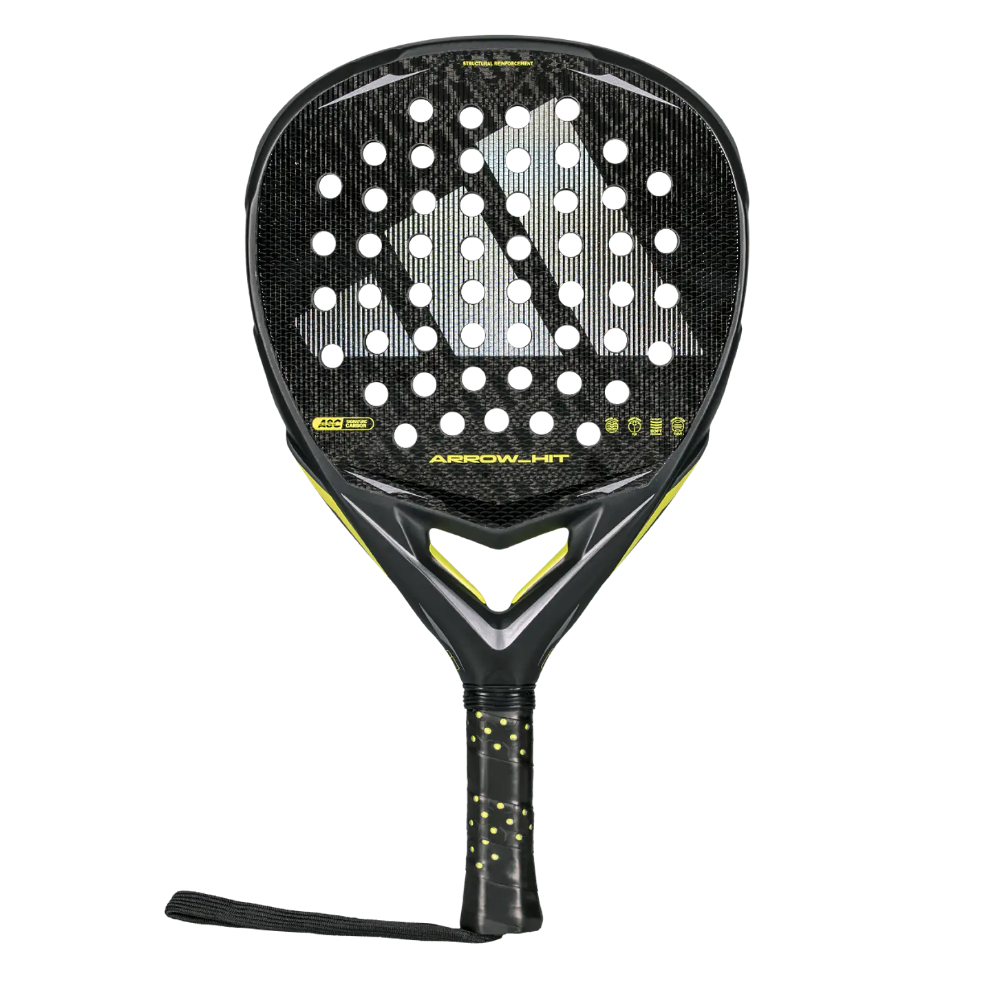 Pala de pádel Adidas Arrow Hit Attack 3.5 Black Silver 2026 1